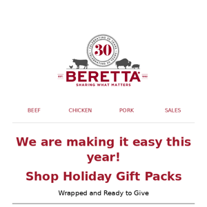 Beretta Holiday Gift Packs 🎁