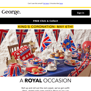 These George finds will complete any space - be sure you have all you need for the coronation.