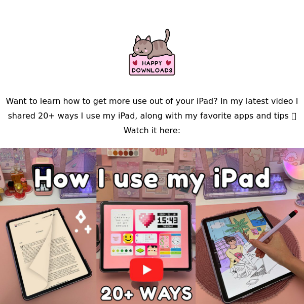 20+ ways to use your iPad! 💕 New video ✨