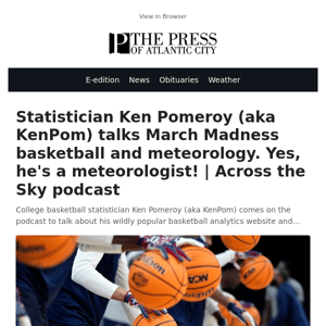 Statistician Ken Pomeroy (aka KenPom) talks March Madness basketball and meteorology. Yes, he's a meteorologist! | Across the Sky podcast