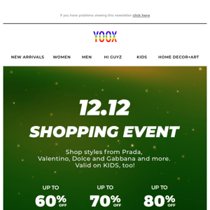 12.12 SHOPPING EVENT: 60% | 70% | 80% OFF (Kids included) until 12/13