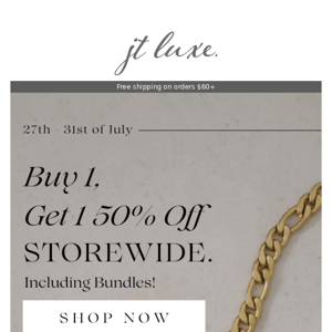 SALE | Buy 1, Get 1 50% Off