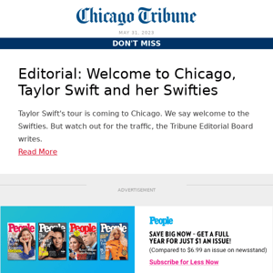 Editorial: Welcome to Chicago, Taylor Swift and her Swifties