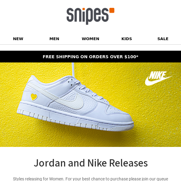 🚨 Release Alert: AJ1 and Dunk releases - Snipes