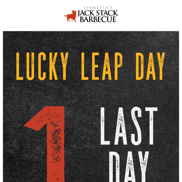 Leap Day Last Chance... A La Carte Sale Ends at Midnight