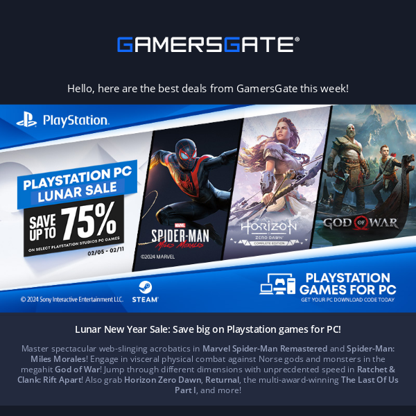 Pack 3 Juegos Hits Bundle PS4 (Ratchet+TLOU+Horizon)