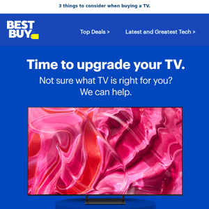 It's time to upgrade your TV! ⏰ 📺