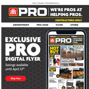 Last week to shop these PRO offers