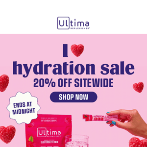 I ♥️ hydration sale ends at midnight!