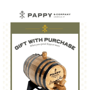 Own This Pappy Van Winkle Collector's Item When You Spend $299+