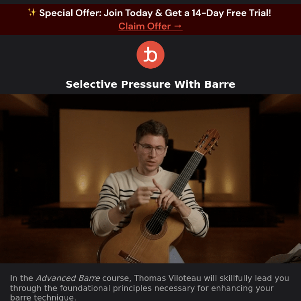 Free Preview: Thomas Viloteau on Advanced Barre