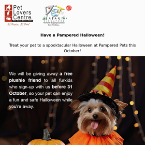 Exciting Freebie Giveaway with Pet Boarding this Halloween