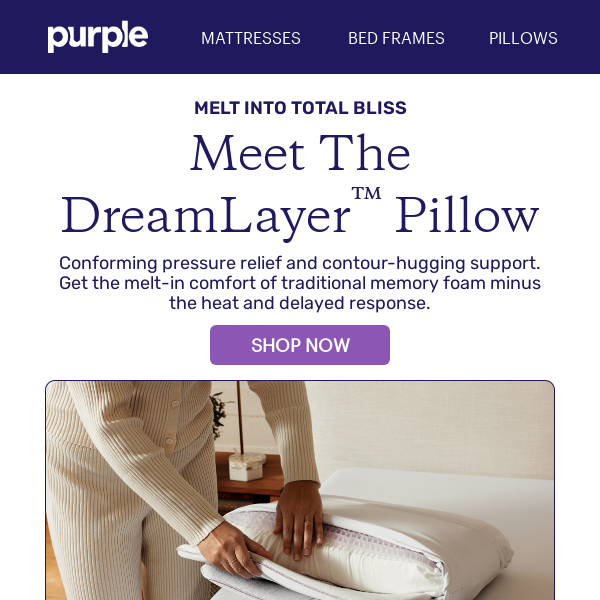 NEW PILLOW: Melt Into the All-New DreamLayer