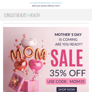 LAST CHANCE SALE 💕 35% OFF MOTHER'S DAY SALE! Give your Mom the gift of self-love this year!