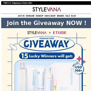 📣GIVEAWAY TIME📣 STYLEVANA x ETUDE🎁