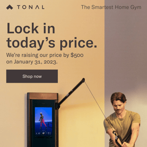 Lock in today’s price