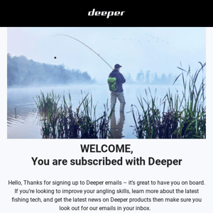 Welcome to the Deeper newsletter!