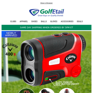 New Arrival‼️ Callaway 400s Laser Rangefinder with Slope $165 • retail $400