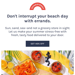 Beach > grocery shopping