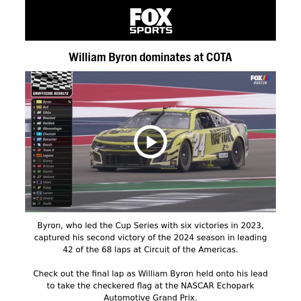 WATCH>> NASCAR Highlights: COTA