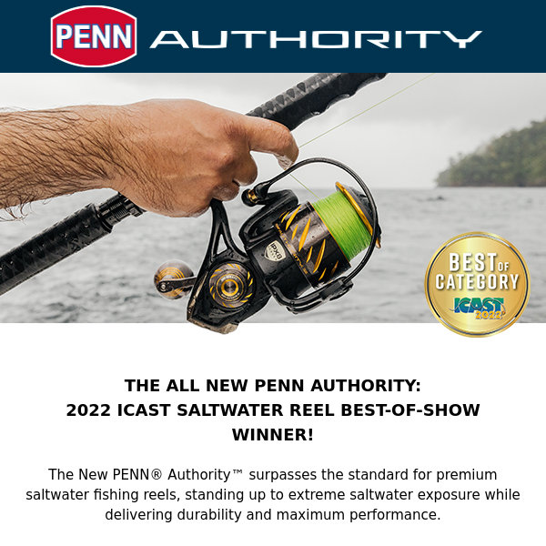 PENN Authority Takes Home Best-Of-Category at ICAST! Available Soon! - Penn  Fishing