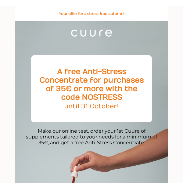 Your free Anti-Stress Concentrate for a peaceful autumn