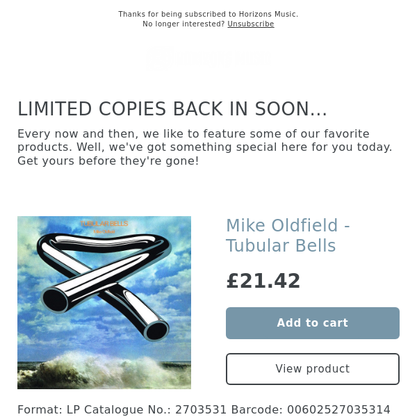 DONT MISS! Mike Oldfield - Tubular Bells