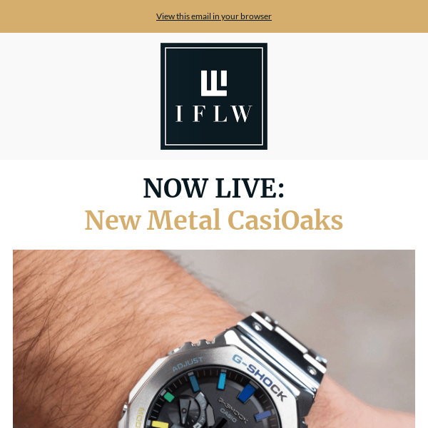 G-Shock CasiOak Full Metal Tiffany – IFL Watches