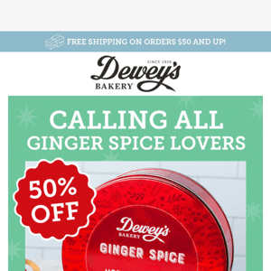 50% Off Ginger Spice Tins 🍪