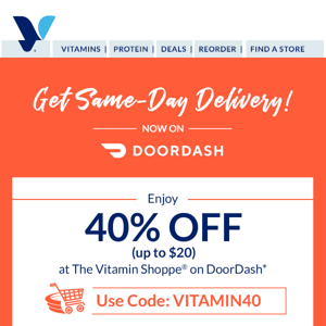 Get same-day delivery with DoorDash!