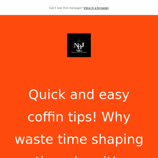 Quick and easy coffin tips! Why waste time shaping tips when it’s already pre shaped for you? 😏