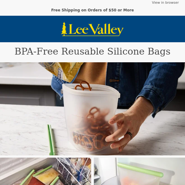 Reusable Silicone Bags – They Stand Up Too!