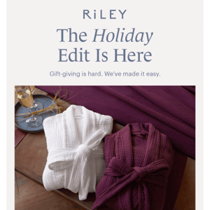 Introducing: The Holiday Edit