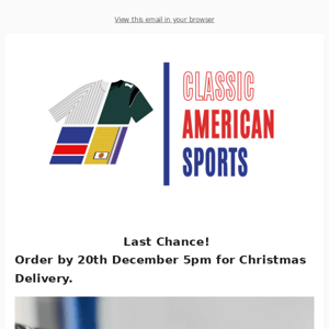 Last chance for Christmas delivery!