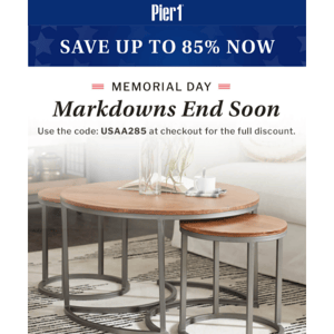 Up to 85% OFF Memorial Day Weekend! 🤩