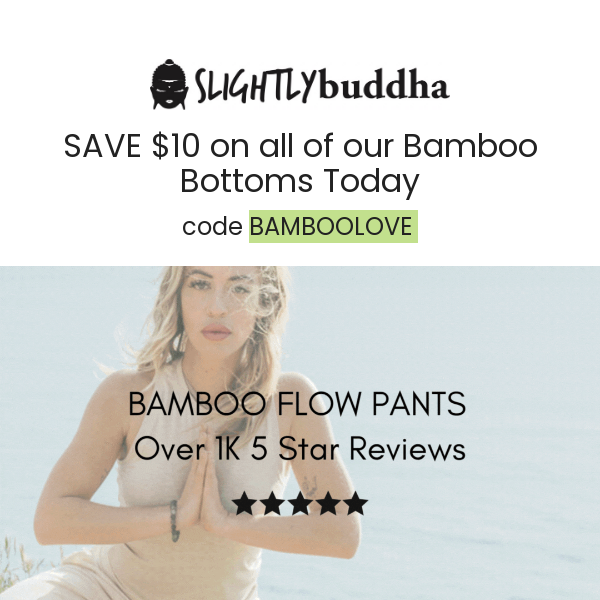 🍃 $10 Off All Bamboo Pants Today! 🍃