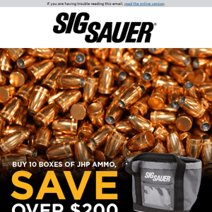 Free Bag + Save Over $200 on Hollow Point Ammo!