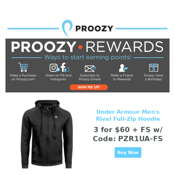 Act fast - Under Armour hoodies are 3 for $60 Shipped! + More!