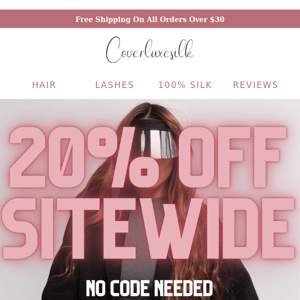 🌸20% OFF SITEWIDE🌸
