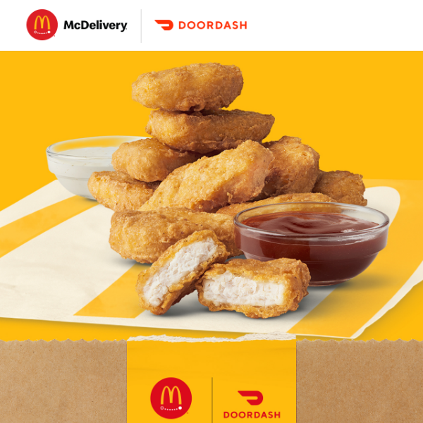 Down, set! FREE 10 pc. Chicken McNuggets® 🏈