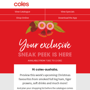 Coles Australia, have you seen what's going on special?