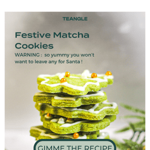 🍪 Make your own Holiday Matcha Cookies
