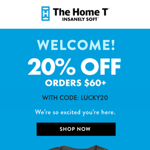 20% OFF Your Next Order 👏