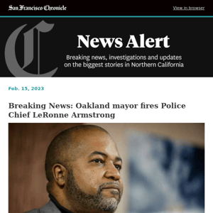 Breaking News: Oakland mayor fires Police Chief LeRonne Armstrong