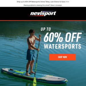 Up to 60% Off Watersports | Last Chance