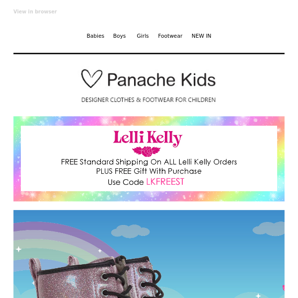 FREE Delivery On ALL Lelli Kelly Orders! Plus FREE Gift 🌈