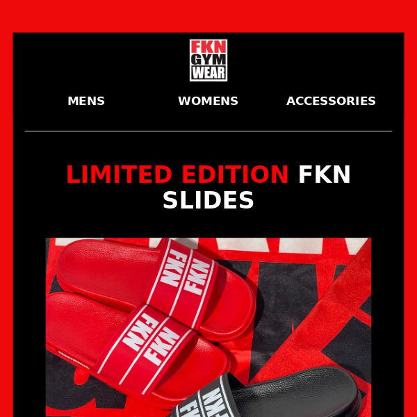 New Limited Edition FKN Slides