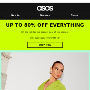 Last chance: up to 80% off EVERYTHING!