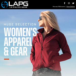 LAPG has a huge selection of Women's Apparel & Gear