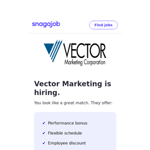 Vector Marketing is Hiring Near You